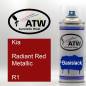 Preview: Kia, Radiant Red Metallic, R1: 400ml Sprühdose, von ATW Autoteile West.